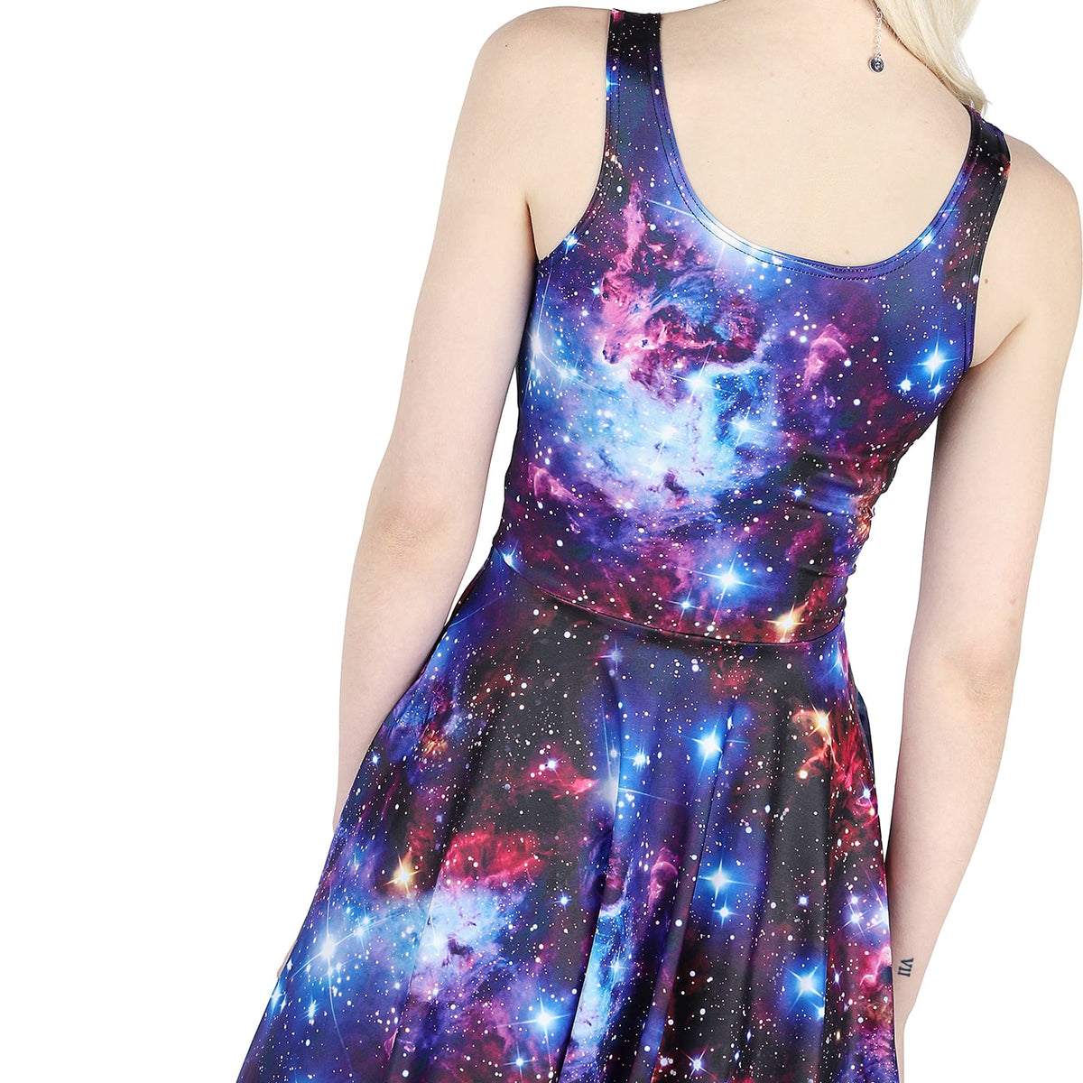 Galaxy Amethyst Scoop Skater Dress