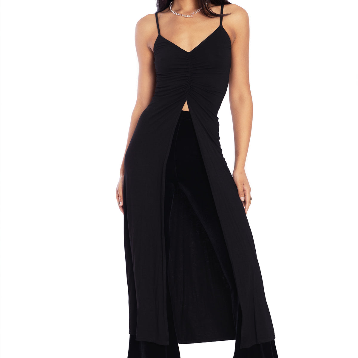 Apparition Split Front Midaxi Top