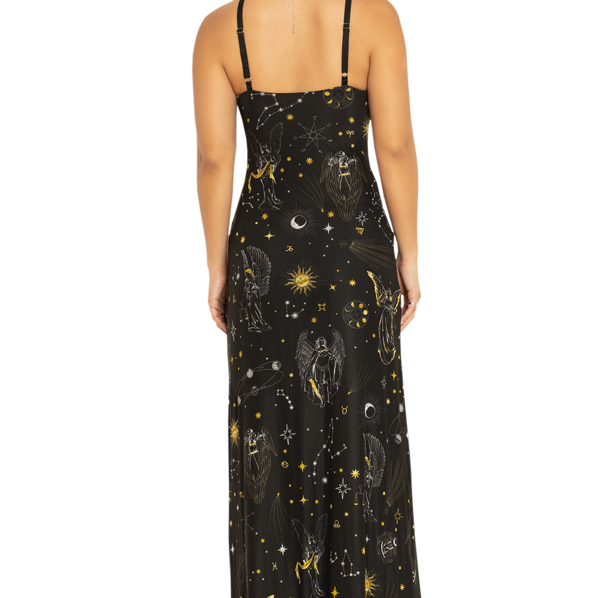 Archangels Sheer A-Line Maxi Dress