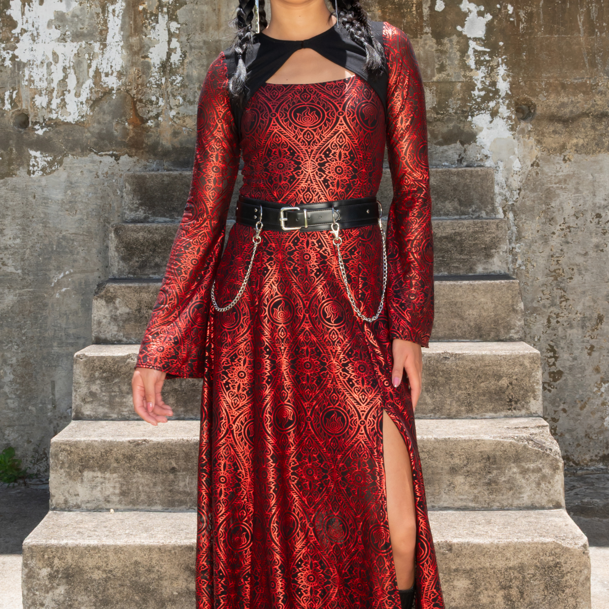 chinese dress ladies GIGI BLACK MAXI DRESS WITH BOLERO | CULT MIA