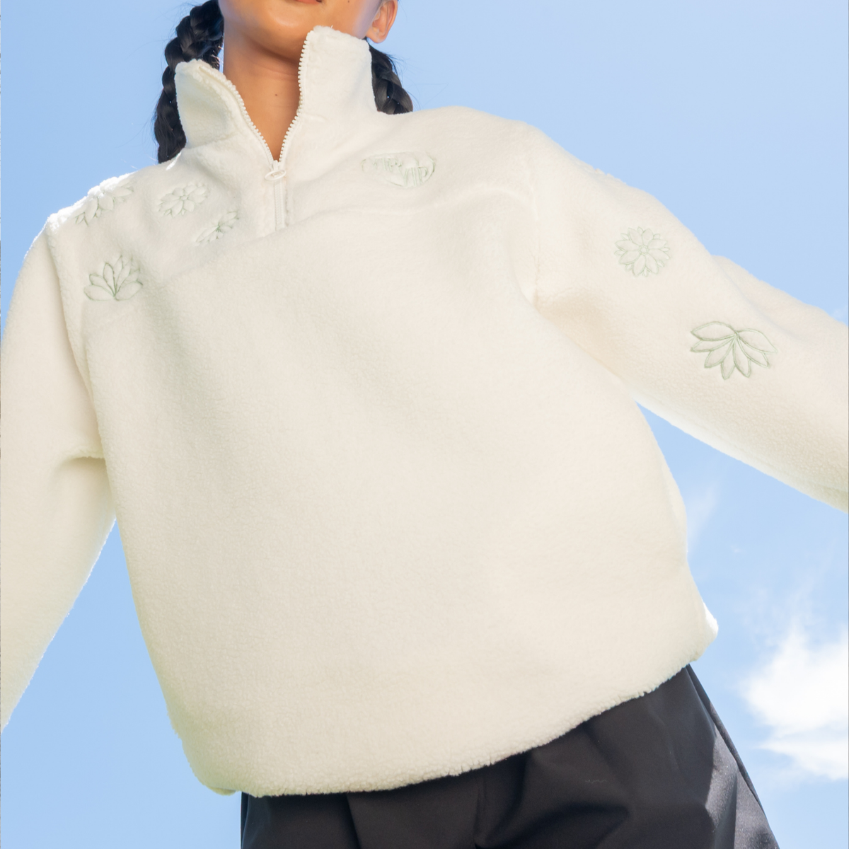 Appa Fluffy 3/4 Zip Sweater - Limited – BlackMilk Clothing