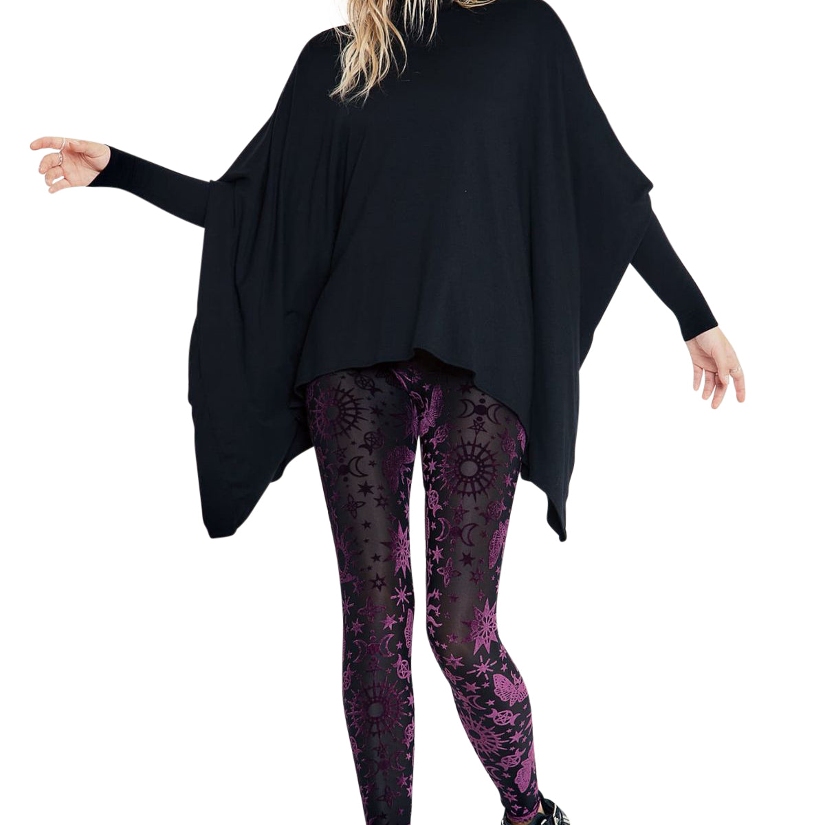House Of Attitude Batwing Top - White