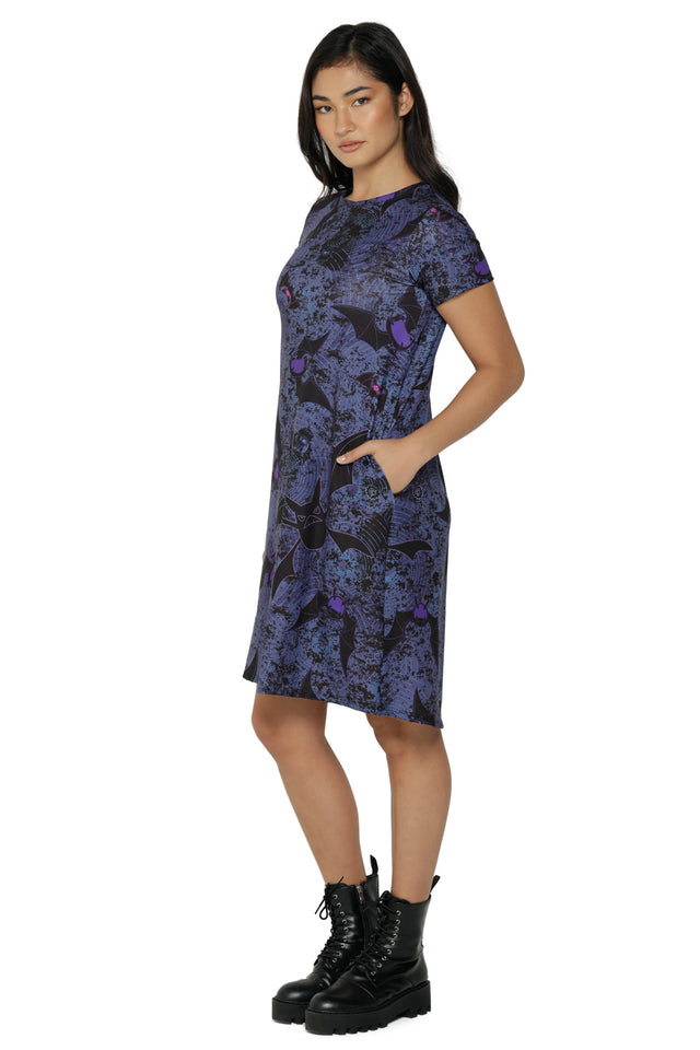 Bat Evolution Longline Swing Tee Dress