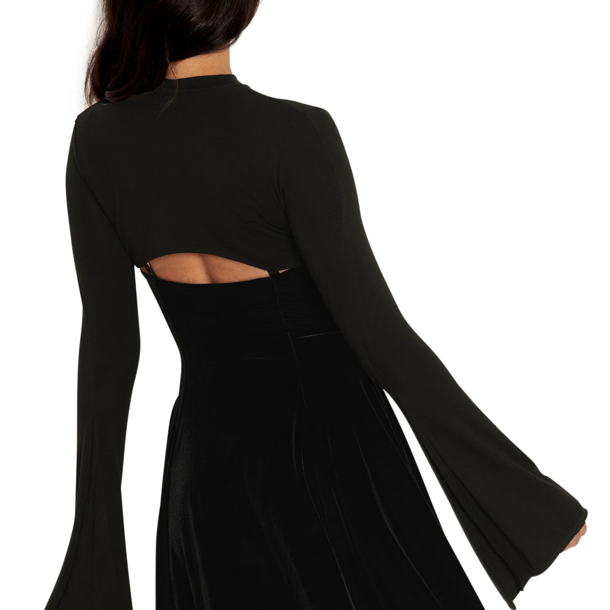 Black Split Sleeve Shrug