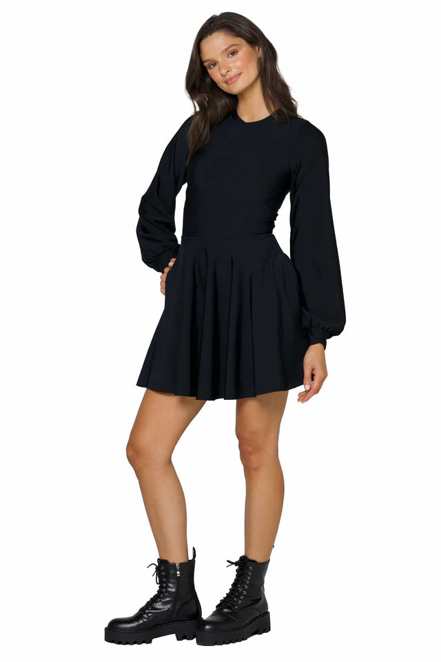 Black Bishop Skater Dress