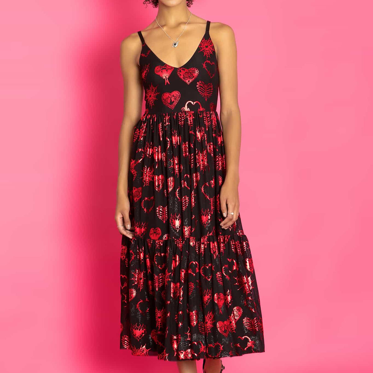 Broken Hearts Sheer Midaxi Dress Limited – BlackMilk Clothing