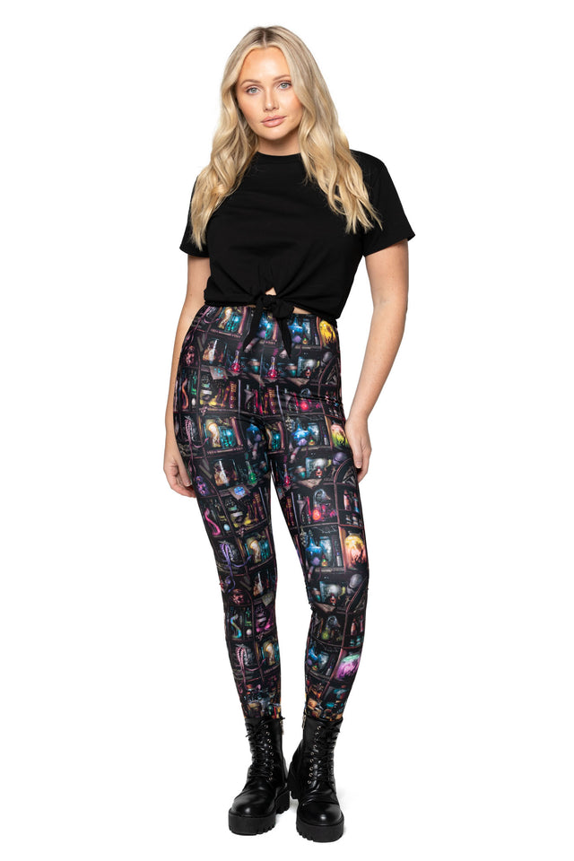 Cabinet of Curiosity High Waisted Matte Finish Leggings