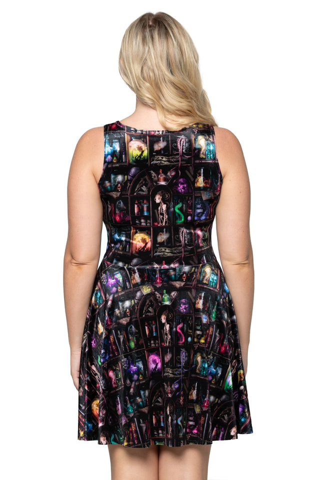 Cabinet of Curiosity Velvet Princess Skater Dress