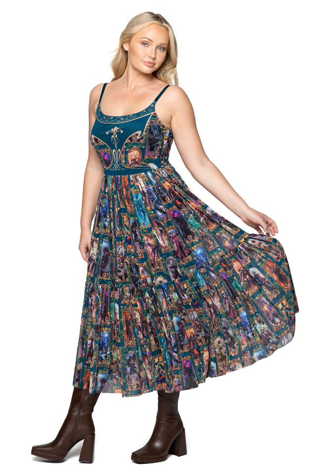 Class Art Scoop Sheer Midaxi Dress