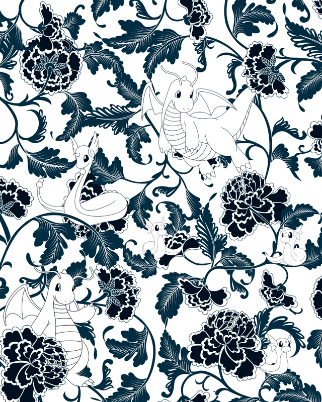 Dratini Evolution Porcelain Boyfriend Tee