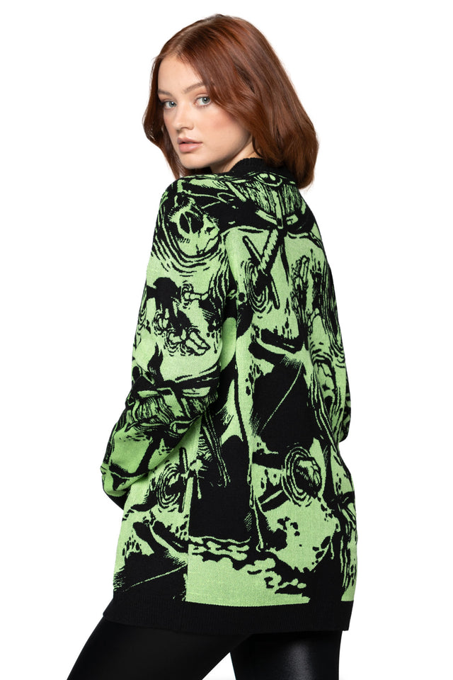 Gelatinous Cube Oversized Knit Sweater