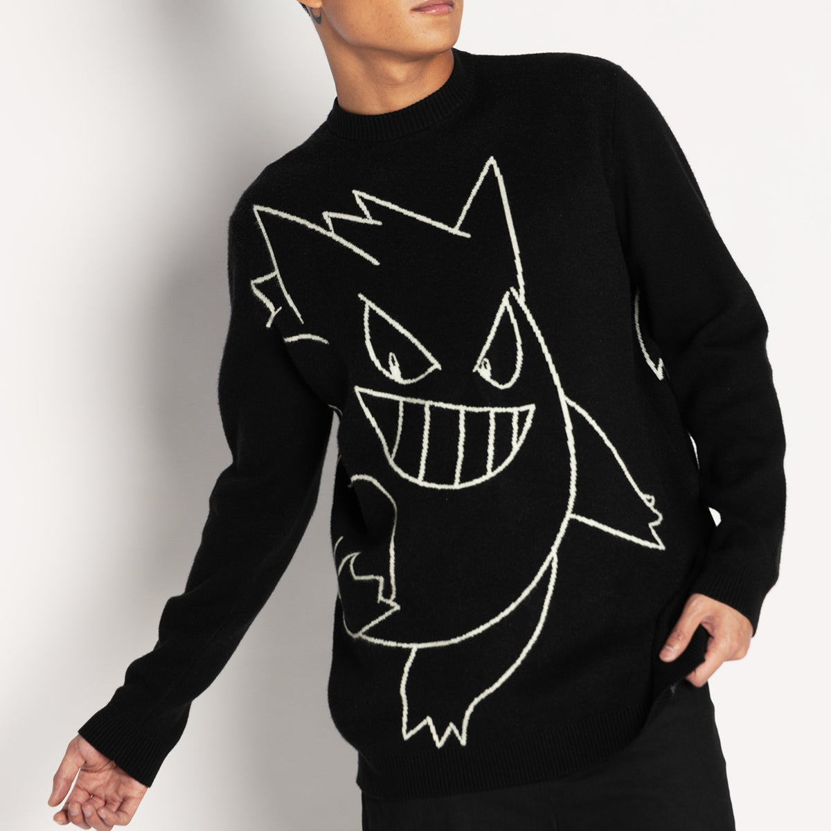 Gengar Oversized Knit Sweater – BlackMilk Clothing