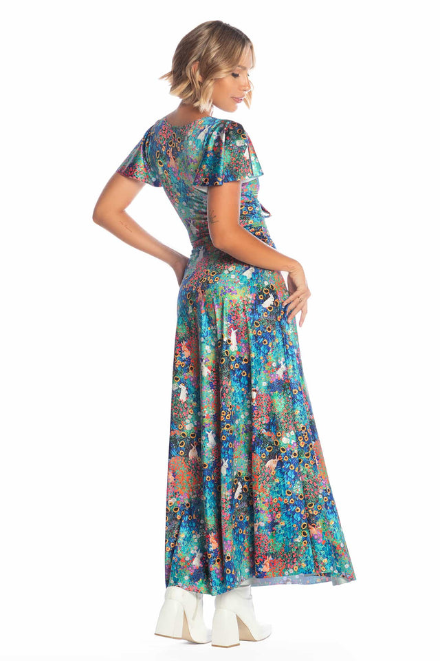 Klimt Collage Bunnies Rio Maxi Dress
