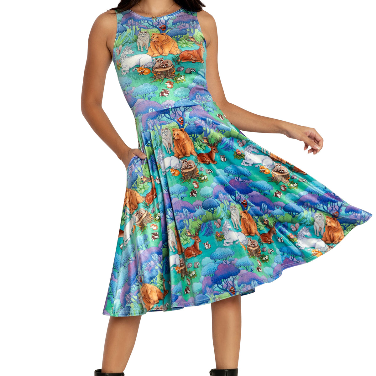 Into The Woods Velvet Princess Midi Dress Limited – BlackMilk