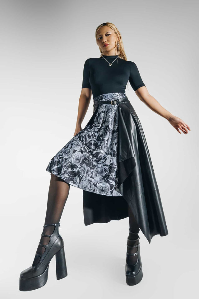 Black Layer Over Skirt