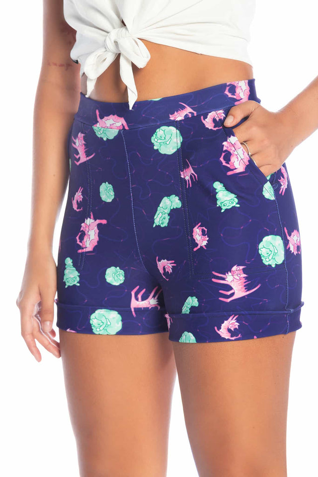 Kiki and Bouba Cuffed Shorts