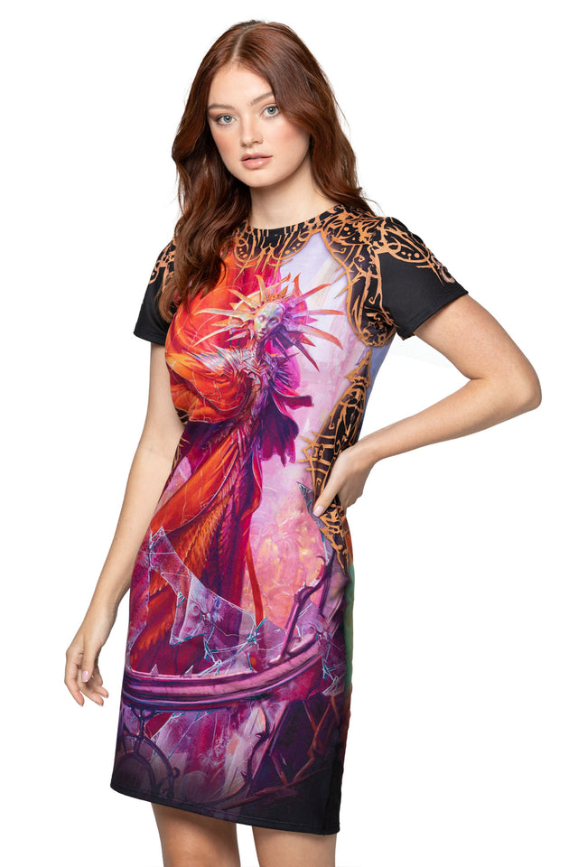 Lady of Pain Reversible Longline Tee Dress