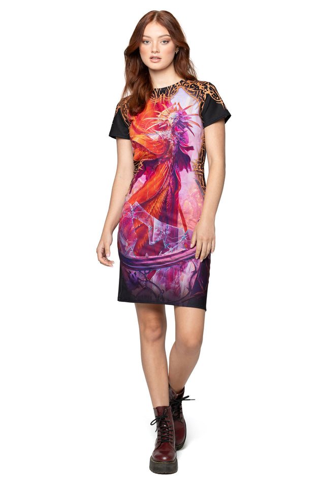 Lady of Pain Reversible Longline Tee Dress