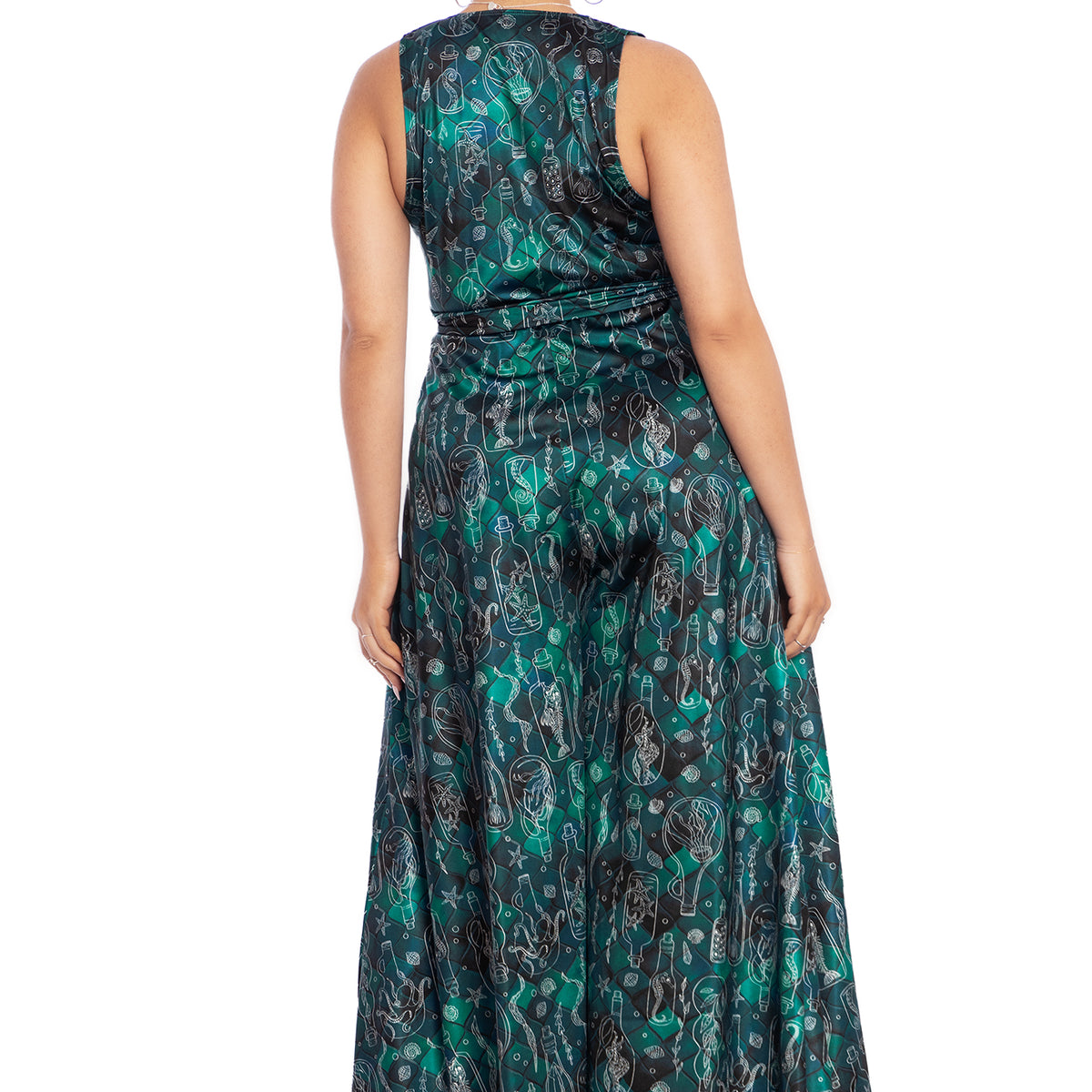 Mermaid's Grotto Plunge Wide Leg Jumpsuit Limited – BlackMilk