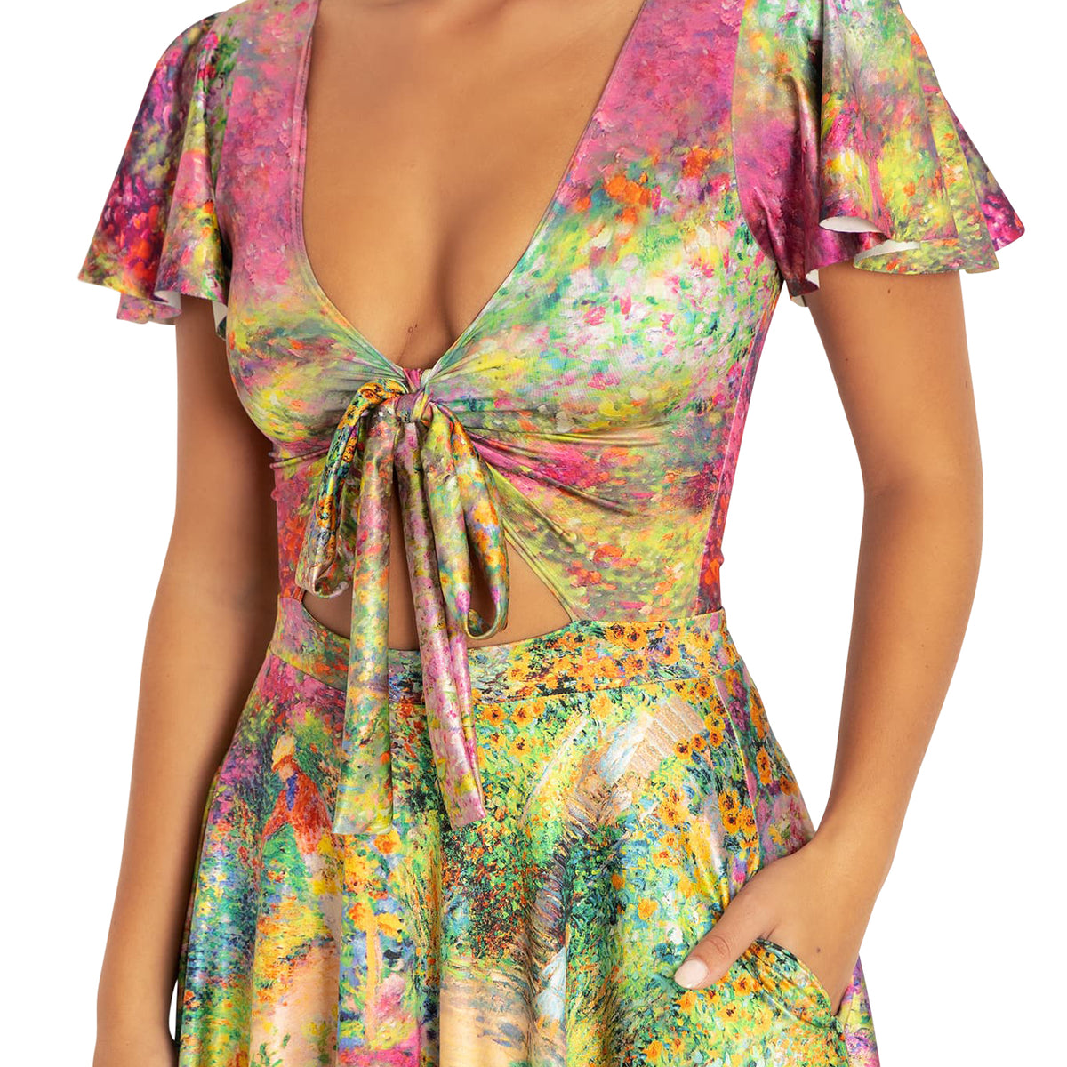 monet midi dress BlackMilk | Montage Monet Rio Midi Dress | Multi