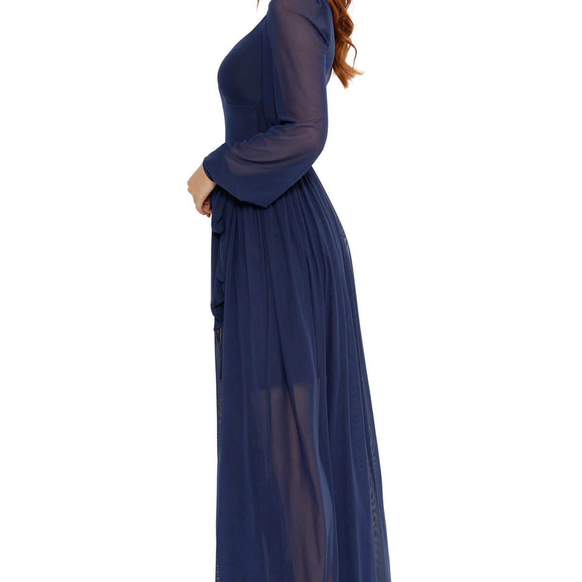 ignore the romance maxi dress navy BlackMilk | Navy Sheer Romance Maxi Dress | Blue