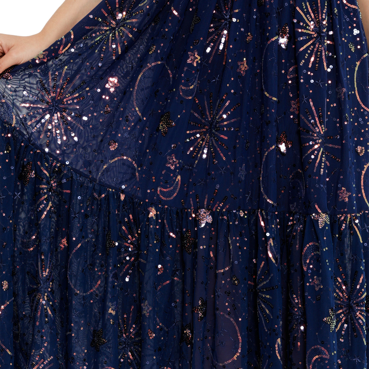 midaxi sequin dress Buy Long Tall Sally Black Sequin Spot Smock Midaxi Dress from Next USA