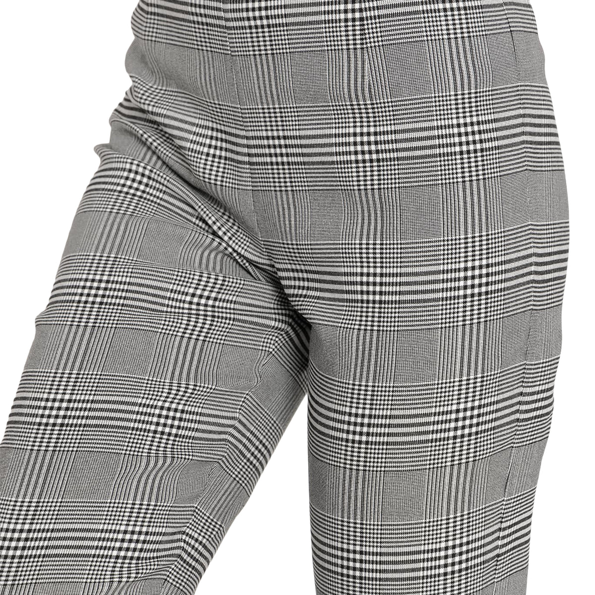checker print cigarette pants UO Tan Check Slim Trousers Retro Style Pants A modern take on a classic 1960s inspired style New Michael Kors Black White