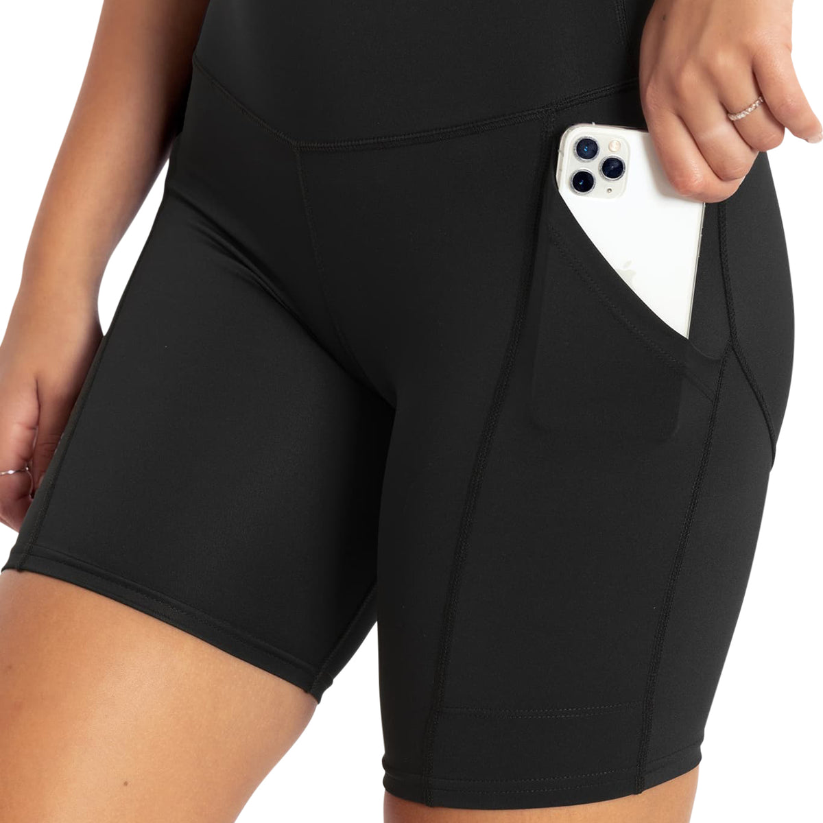 Power Up High Waisted Pocket Bike Short Peachies Limited