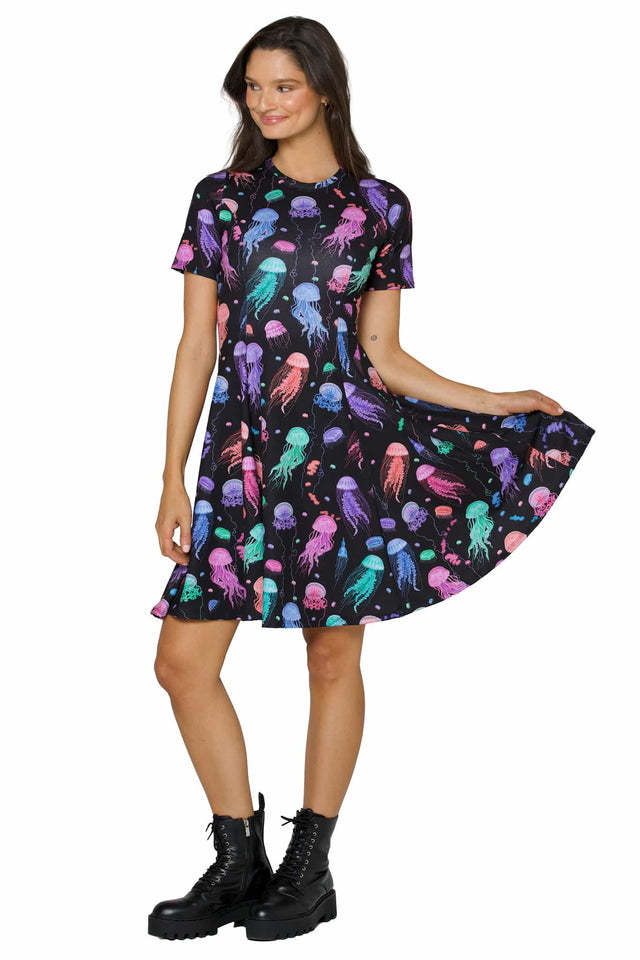 Sea Jellies Longline Evil Tee Dress