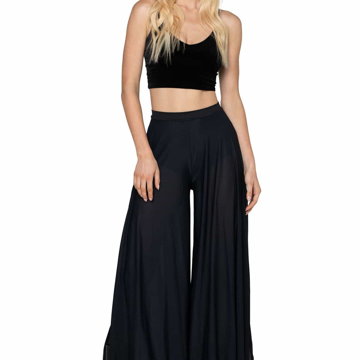 BiBi Sheer Checker Print Pants - FINAL SALE main image 0
