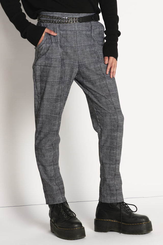 Tweed Mono Cuffed Pants