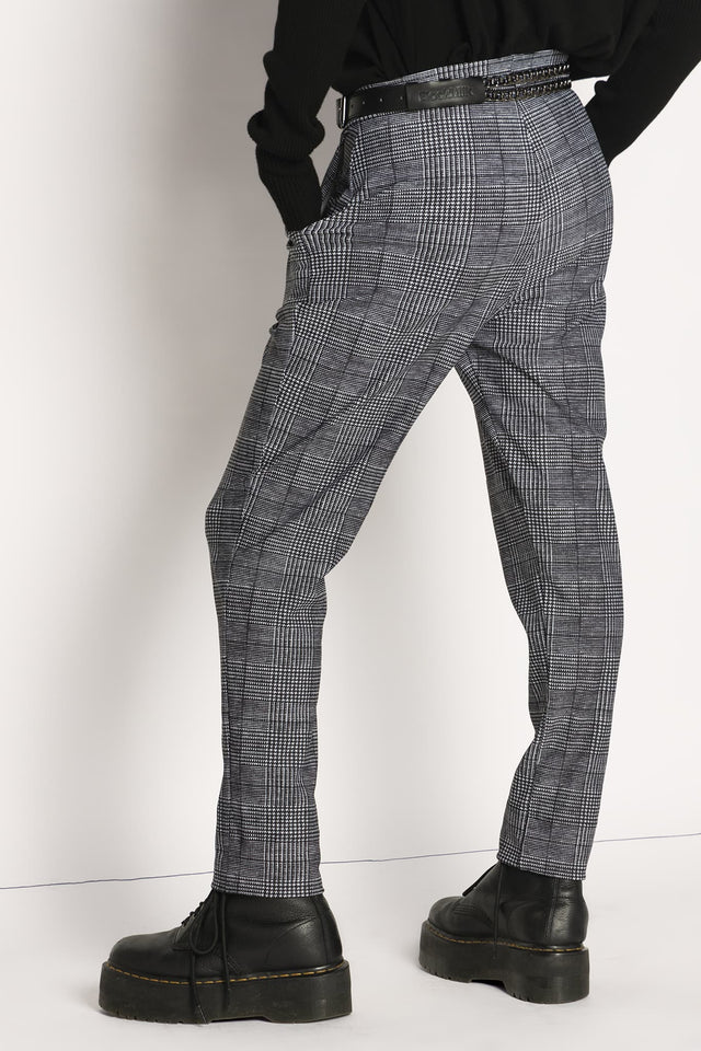 Tweed Mono Cuffed Pants