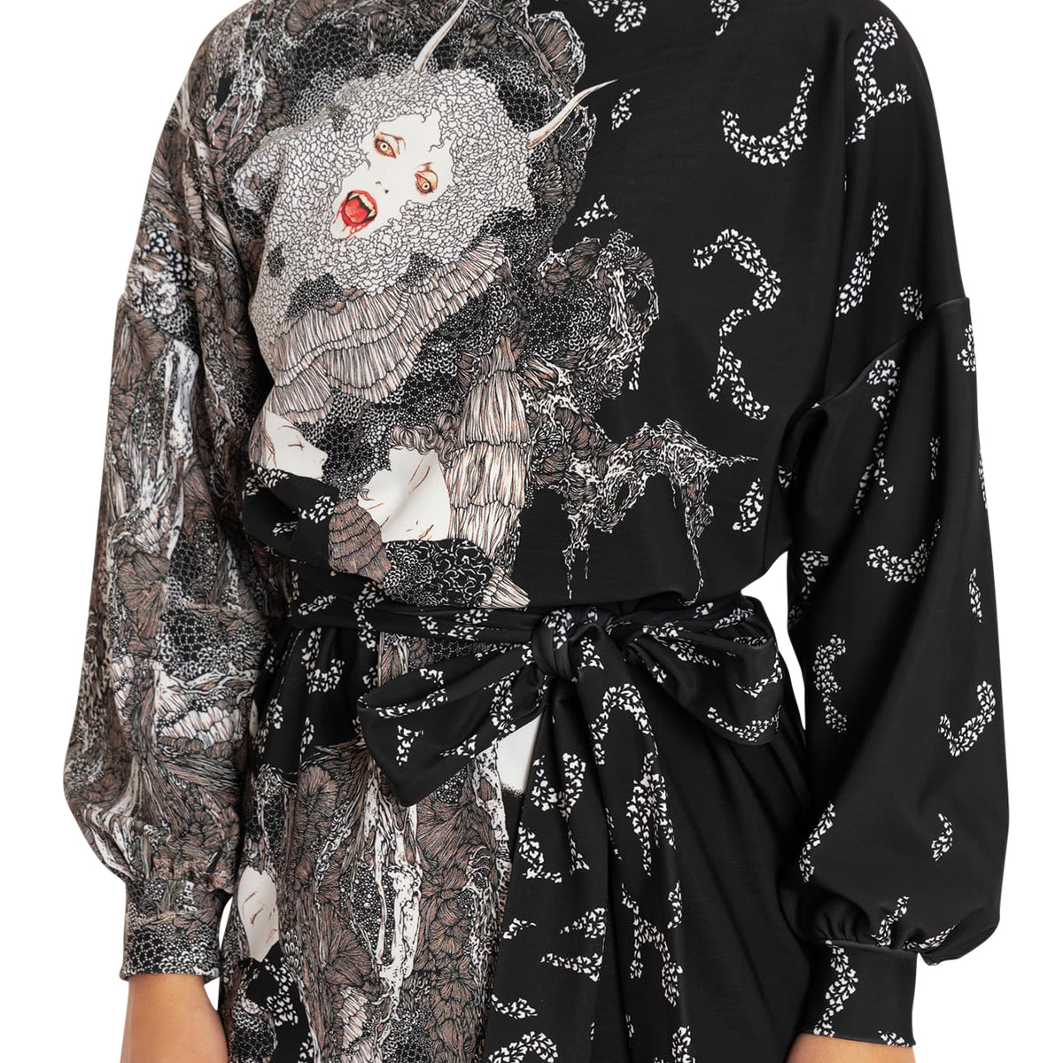 BATWING TUNIC DRESS SURREALIST XANADU
