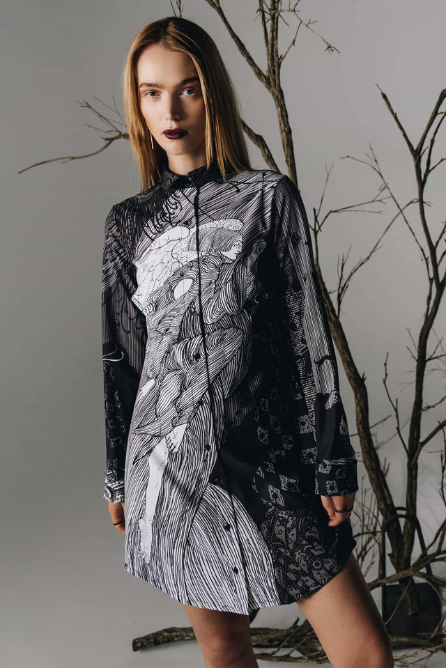 The Lock Business Time Shirt Dress