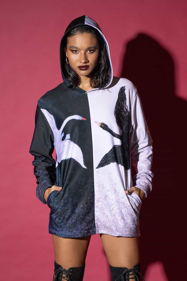 The Swans Split Hoodie