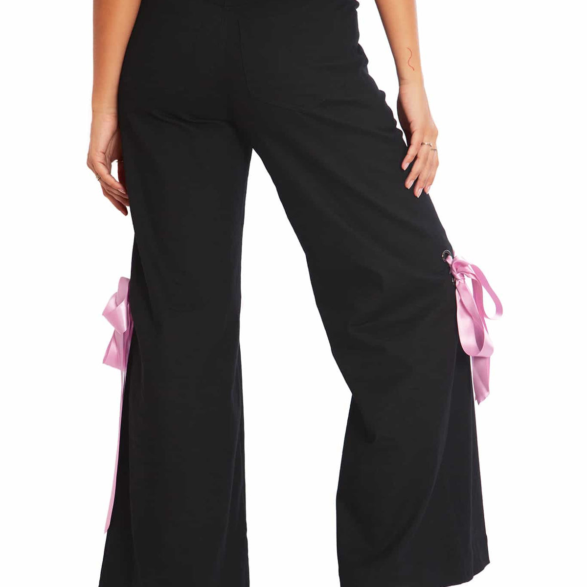Tie A Bow Street Pants - Limited – BlackMilk Clothing display picture 1