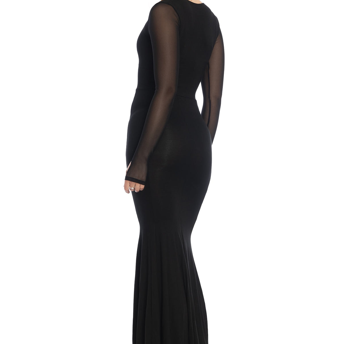 wait for me black long sleeve maxi dress Worth The Wait Draped Maxi Dress - Black