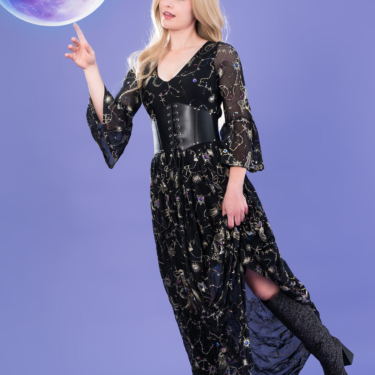 3 4 sleeve black maxi dress BlackMilk | Astraea 3/4 | laborday21 Smaller busts should choose ADRIANNA PAPELL AP1E210438 BEADED Choose Size:EU 48 - US 18 - Waist 95-100 cm - Chest 113-118 cm