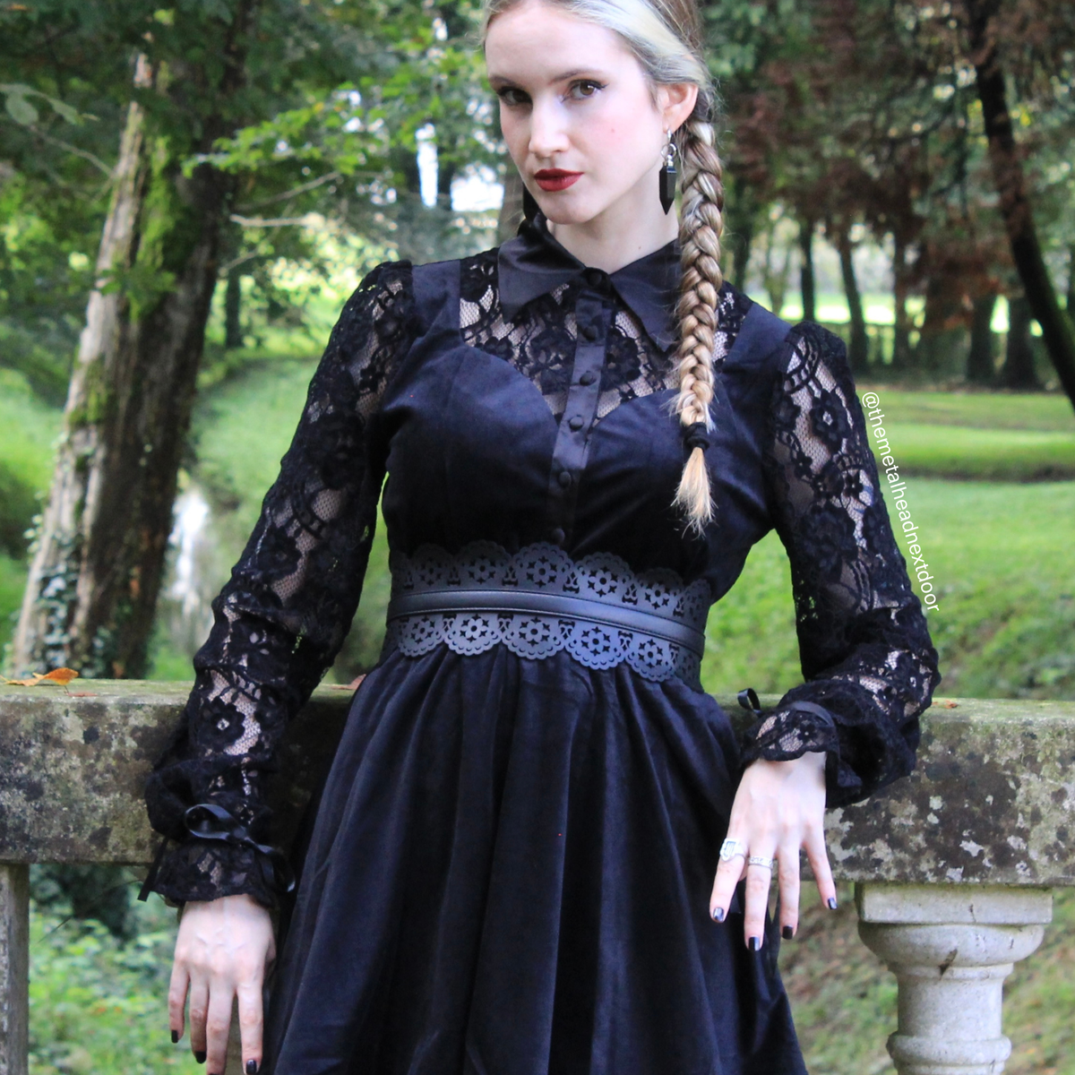 blue dress for baby girl Blackmilk | Black Swan Long Puff Sleeve Dress | Black