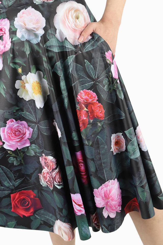 Dark Rose Scoop Midi Dress