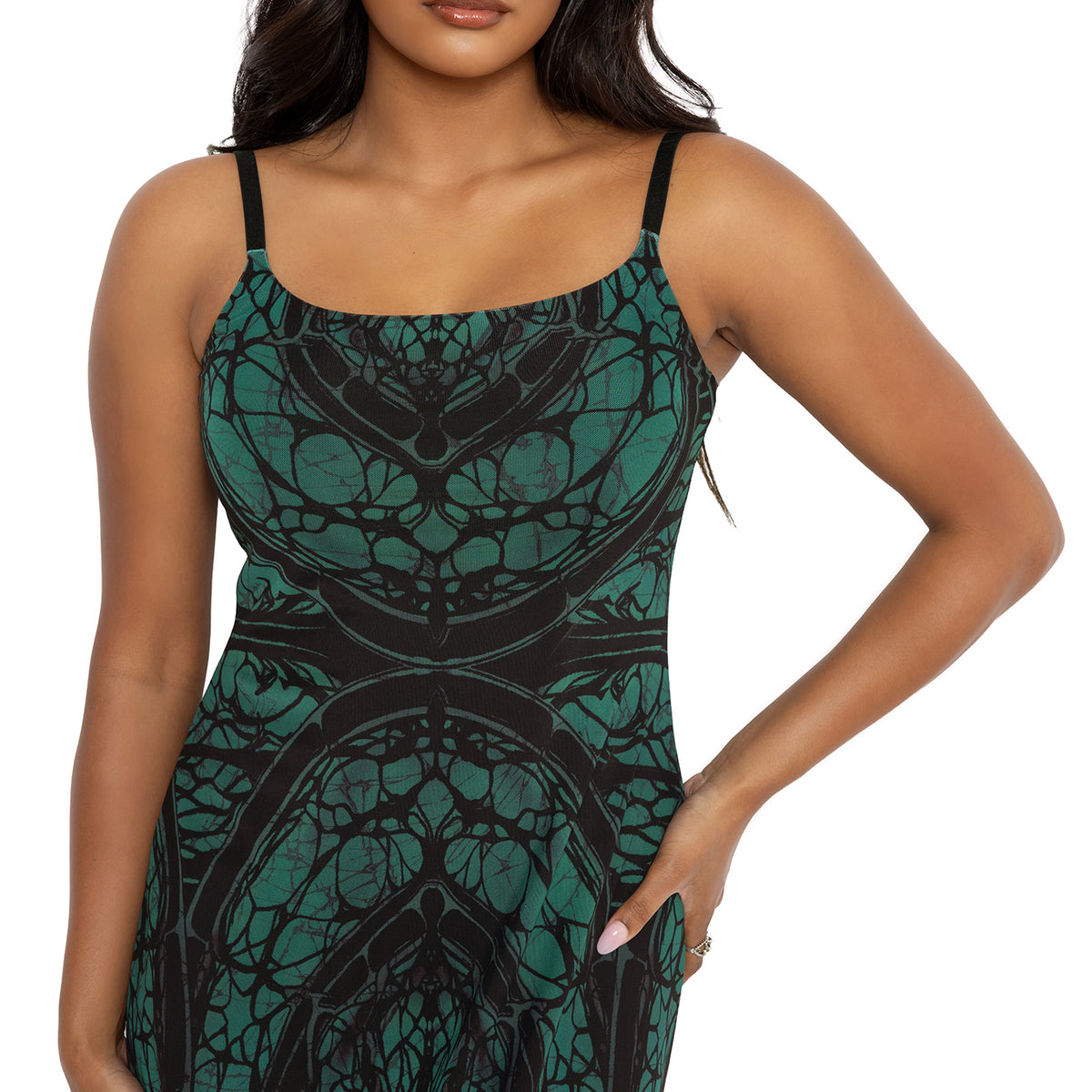 imxxxdark green dress BlackMilk | Goth Clothing | Preyer Sheer A-Line Maxi | SB-Masters