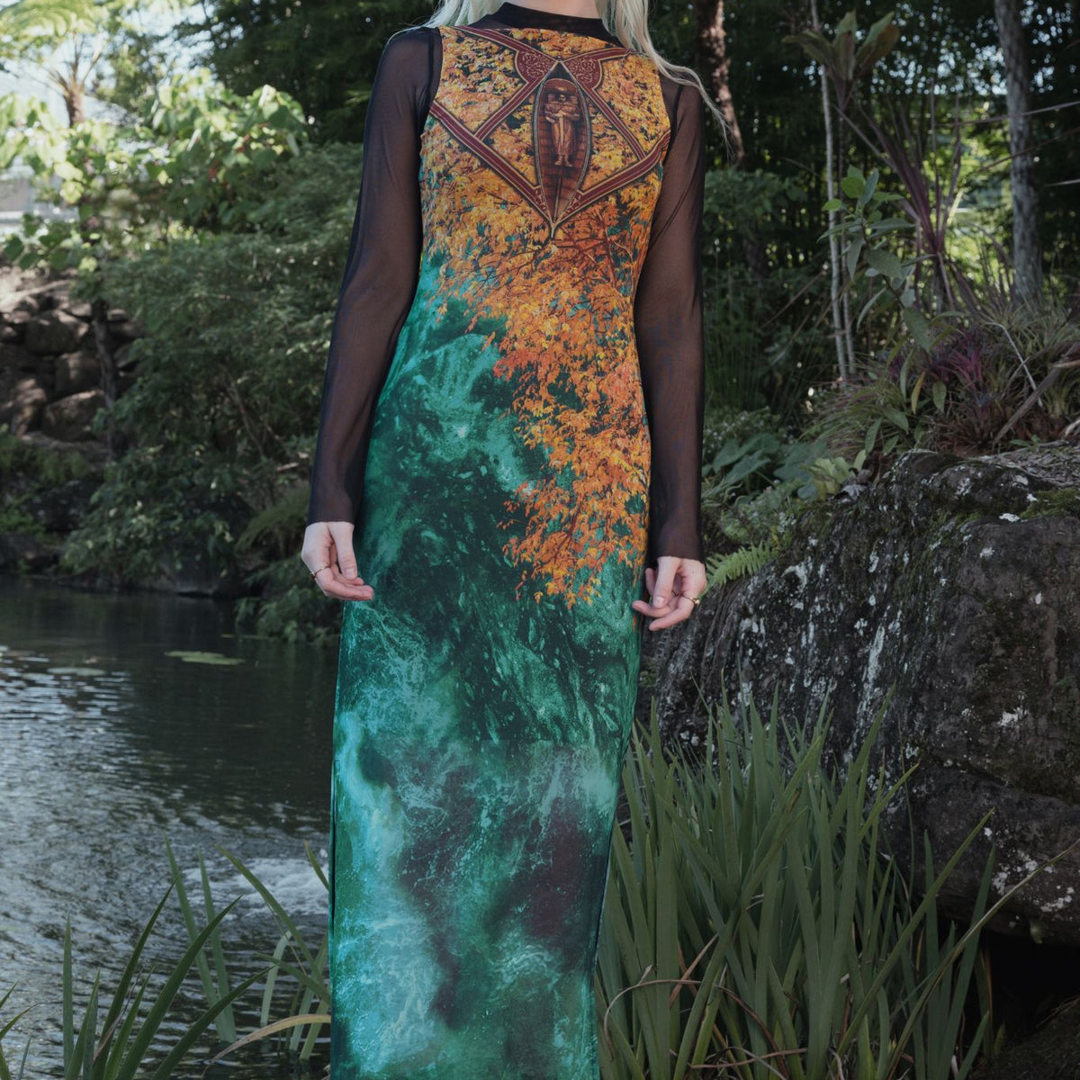 I Would Have Followed You Column Maxi Dress