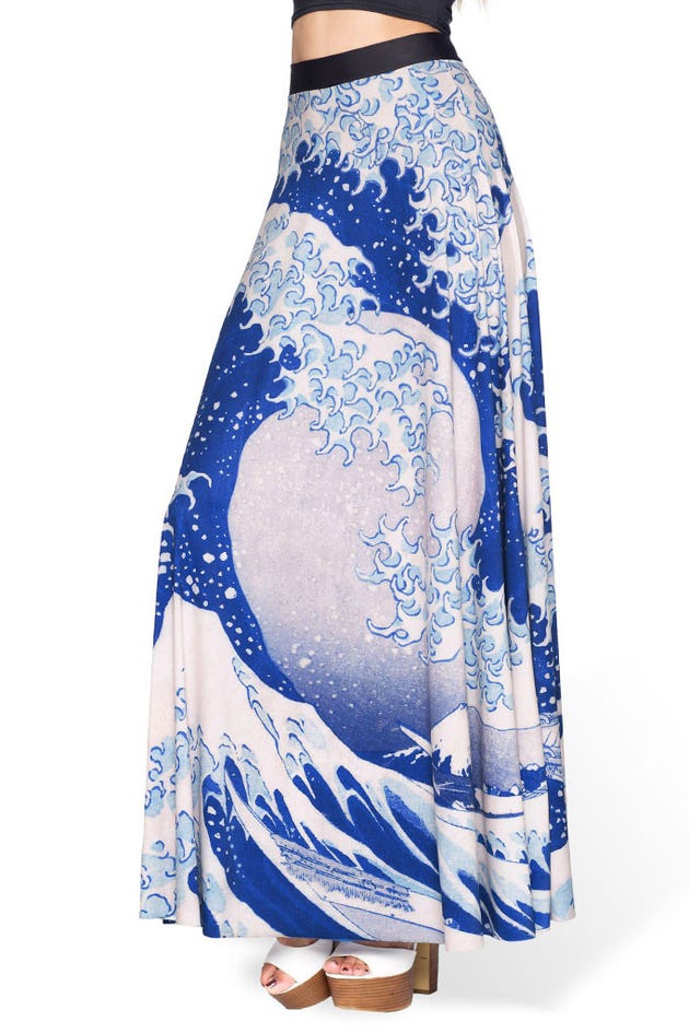 The Great Wave Maxi Skirt