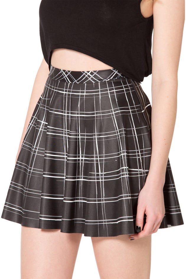 Tartan Black Skater Skirt