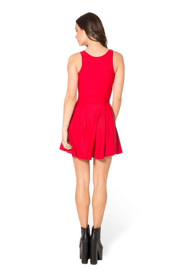 Matte Red Evil Zip Dress