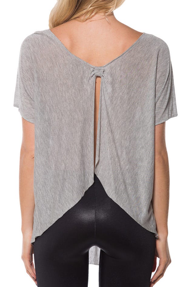 Bow Back Grey Top 2.0