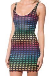 Rainbow Space Invaders Dress