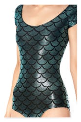 Mermaid Cap Sleeve Bodysuit