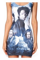 Lord Of The Rings Montage Grey Dress