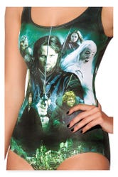 Lord Of The Rings Montage Green Swimsuit